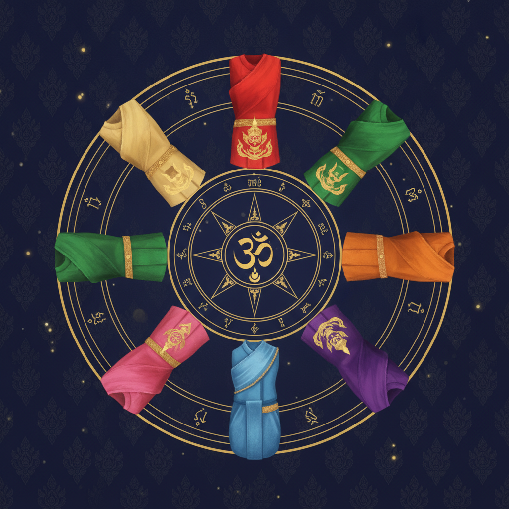 สีเสื้อมงคลประจำวัน 7 วัน ตามตำราสวัสดิรักษา