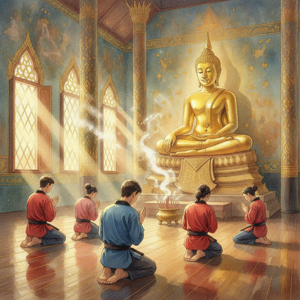 ทีมเทควันโดไทยเดินสายขอพรสิ่งศักดิ์สิทธิ์ ก่อนลุยศึกใหญ่