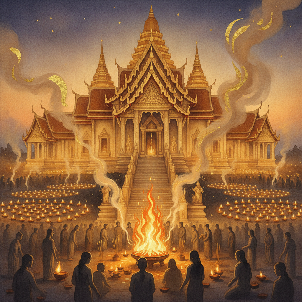 ศรัทธาล้นเทวาลัยมหากาล ชาวไทยแห่สักการะพระพิฆเนศ ร่วมพิธีอารตีไฟอันศักดิ์สิทธิ์
